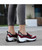 Women's red hollow slip on double rocker bottom shoe sneaker 09