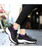 Women's black pattern double rocker bottom shoe sneaker 02