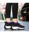 Women's black pattern double rocker bottom shoe sneaker 05