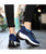 Women's navy pattern double rocker bottom shoe sneaker 06