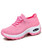 Women's pink sock like entry double rocker bottom shoe sneaker 01