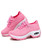 Women's pink sock like entry double rocker bottom shoe sneaker 17