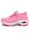 Women's pink sock like entry double rocker bottom shoe sneaker 18