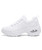 Women's white stripe block double rocker bottom shoe sneaker 14