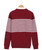 Men's red white stripe long sleeve sweater 15