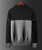 Men's black stripe detail high neck long sleeve sweater 02