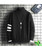Men's black white stripe high neck long sleeve sweater 04
