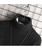 Men's black tassel stripe high neck long sleeve sweater 06