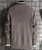 Men's coffee stripe texture pull over sweater 02