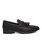 Men's black tassel casual leather slip on dress shoe 09