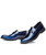 Blue metal buckle pattern slip on dress shoe 07