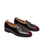 Men's red metal buckle croco pattern leather slip on dress shoe 08