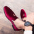 red tassels leather slip on dress shoe 04
