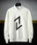 Men's white up down arrow print pull over sweatshirt 01