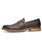 Khaki microfiber leather slip on dress shoe 10