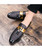 Black patent sequins tassel leather slip on dress shoe 06