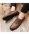 Brown casual leather derby dress shoe 06