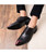 Red crocodile skin pattern leather derby dress shoe 03