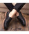 Black retro brogue sewed effect leather derby dress shoe 09