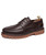 Brown classic retro leather derby dress shoe 01