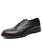Men's black leather retro oxford dress shoe 01
