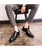 Men's black leather retro oxford dress shoe 07