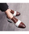 Men's white brown two tone brogue oxford dress shoe 06