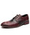 Red croco skin pattern derby dress shoe 01