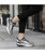 Women's white black texture pattern rocker bottom shoe sneaker 02