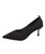 Black texture slip on heel dress shoe 01