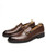 Men's brown croc skin strap leather slip on dress shoe 08