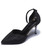 Black ankle buckle cut out high heel shoe 01
