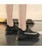 Women's black flyknit texture pattern shoe sneaker 03