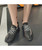 Women's black flyknit texture pattern shoe sneaker 05