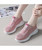 Pink mesh hollow cut flyknit texture pattern shoe sneaker 05