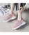 Pink mesh hollow cut flyknit texture pattern shoe sneaker 06