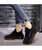 Women's black red flyknit texture pattern shoe sneaker 03