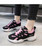 Women's pink flyknit mesh sequins shoe sneaker 04