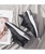 Women's black stripe flyknit texture pattern lace shoe sneaker 05