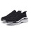 Women's black mesh vamp flyknit texture pattern shoe sneaker 09