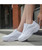 Women's white mesh vamp flyknit texture pattern shoe sneaker 02