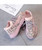 Women's pink leopard print flyknit texture pattern shoe sneaker 09