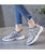 Grey leopard print flyknit texture pattern shoe sneaker