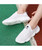 Women's white flyknit texture pattern labelled shoe sneaker 04