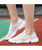 Women's white flyknit texture pattern labelled shoe sneaker 03