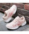 Pink canvas floral print shoe sneaker