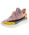 Women's pink mix color flyknit texture pattern shoe sneaker 01