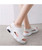 White open-toed slip on platform shoe 03