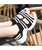 Black open-toed stripe platform shoe 01