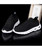 Women's black plain flyknit sock like fit shoe sneaker 05